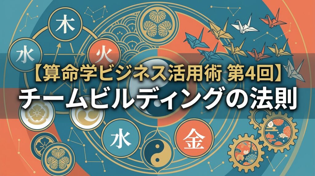 【算命学ビジネス活用術 第4回】チームビルディングの法則